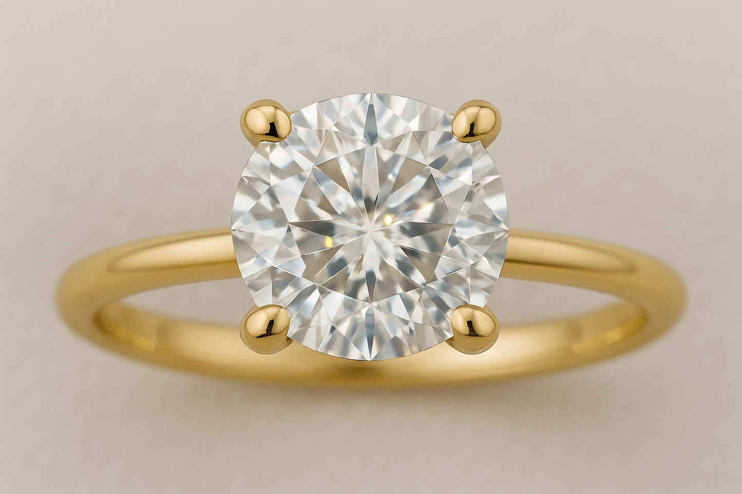 Solitaire Round Diamond Ring